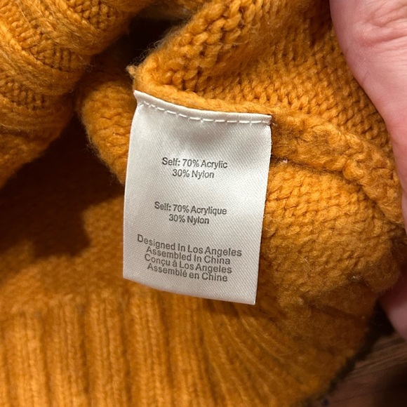 For Love & Lemons Hailey Cardigan Women’s XS Color Block Yellow Maroon Pink - Picture 4 of 7